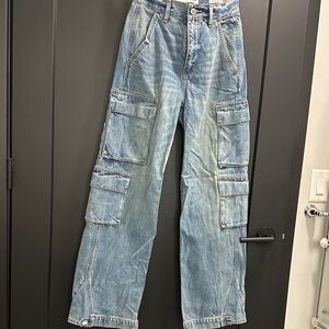 Aritzia denim forum Blue Cargo Women Jeans